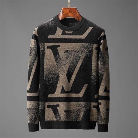 black and yellow louis vuitton sweater